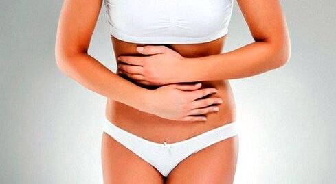 κοιλιακό άλγος λόγω παρασίτων